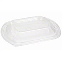 24oz Black 1-Compartment Microwavable Container & Lid 2