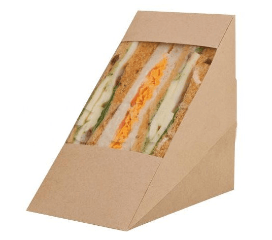 Kraft Triple Sandwich Wedge (123x82x123mm)
