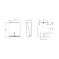 White C-Fold, V-Fold & Z-Fold Hand Towel Dispenser 3