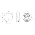 White Jumbo Toilet Roll Dispenser 2