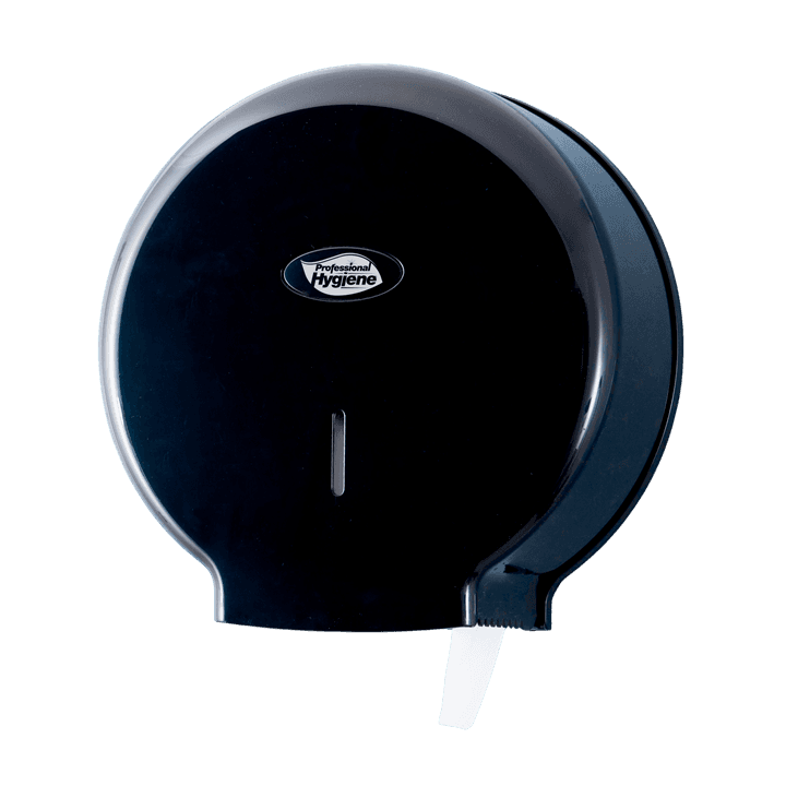 Black Mini Jumbo Toilet Roll Dispenser