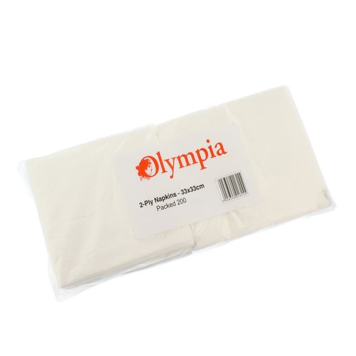 White 2ply Paper Napkin (33x32cm)