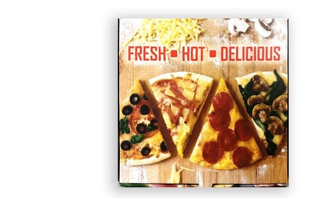 Printed Kraft Pizza Box (8")