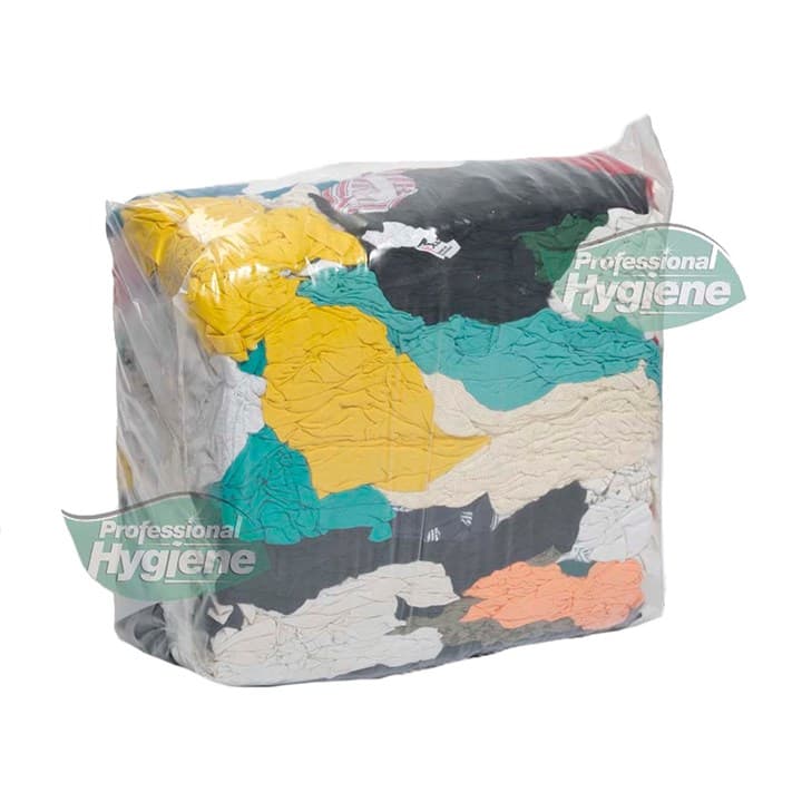 Coloured Cotton Wiping Rag (9kg Bale)