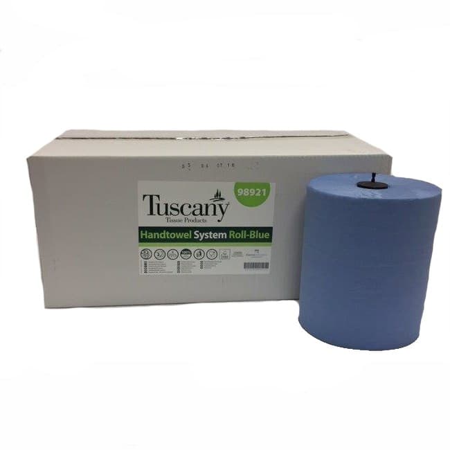 Blue Autocut Hand Towels 2ply with Bungs (150m)