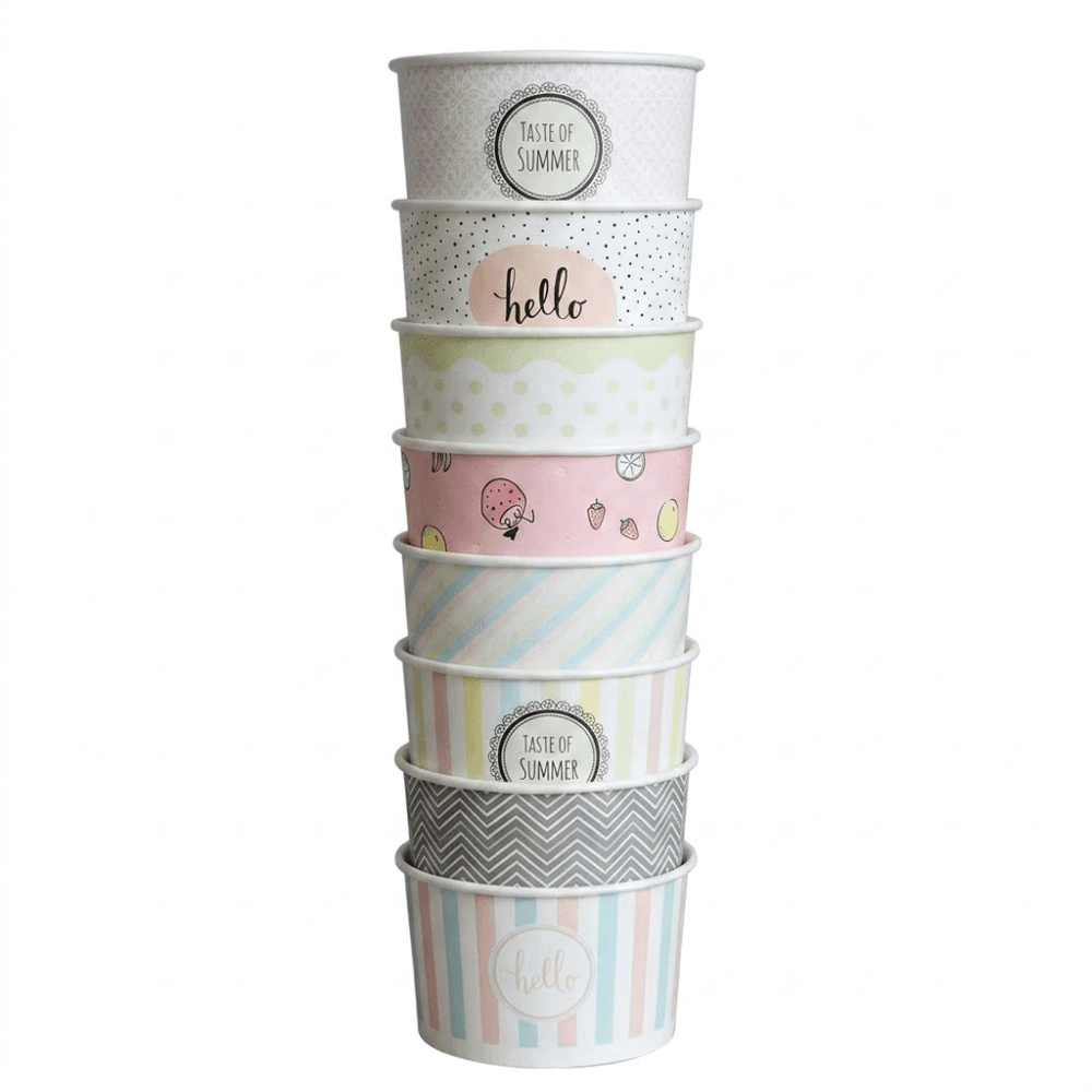 5oz Mixed Pastel Ice Cream Cup